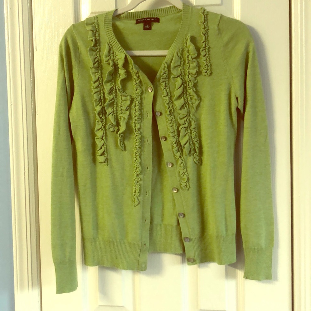 Banana Republic Pretty Green Cardigan